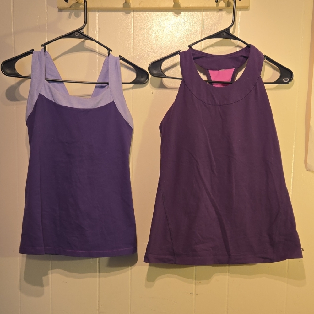 Lucy Purple and Lavender Women's Tank Tops